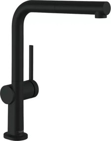 Baterie bucatarie cu dus extractibil negru mat Hansgrohe Talis M54 270 Eco cu 1 jet