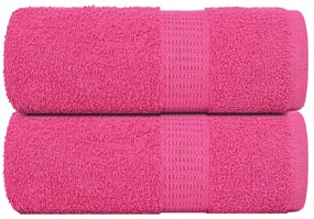 vidaXL Prosoape de baie, 2 buc. FROGN, roz, 30x30 cm, 100% bumbac