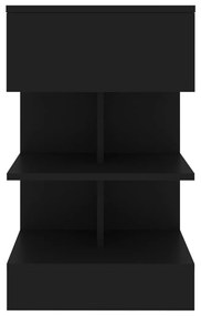 Noptiera, negru, 40x35x65 cm, PAL 1, Negru