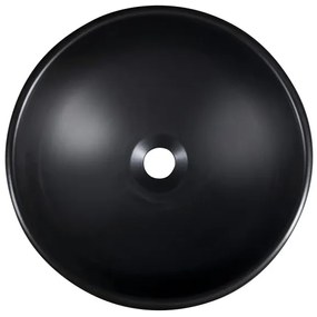 Sapho - Lavoar pentru blat PRIORI, Ø 41 cm, negru/alb
