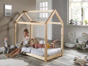 CABANE Pat copii PENTRU COPII MICI 70 X 140 CM NATURAL
