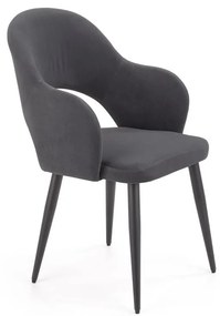 Scaun de bucaterie Rainer, gri/negru