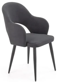 Scaun de bucaterie Rainer, gri/negru