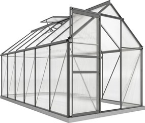 Outsunny Seră de grădină din policarbonat, 7,1 m², cu cadru din aliaj de aluminiu, jgheaburi, ferestre reglabile și ușă glisantă | Aosom Romania