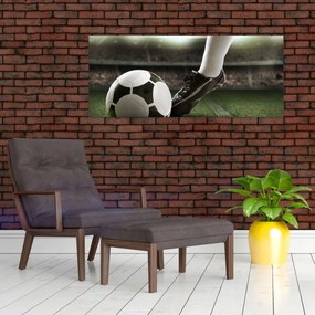 Tablou - Minge de fotbal (120x50 cm)