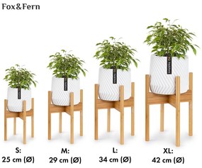 Zeist, suporturi pentru flori, 2 înălțimi, combinabile, design plug-in, naturale