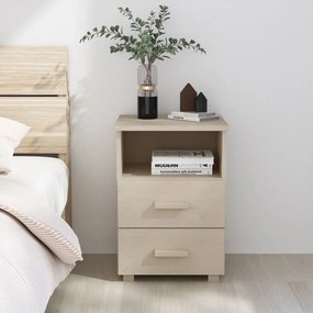 340412 vidaXL Noptieră „HAMAR”, maro miere, 40x35x62 cm, lemn masiv de pin