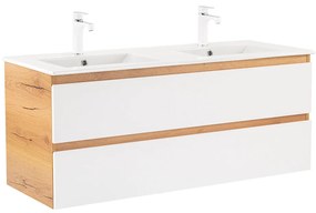 Dulap inferior Vario Forte 120 cu lavoar stejar-alb