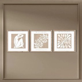 Tablouri 3 buc. 30x30 cm Matisse – Styler