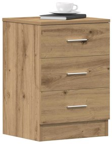 vidaXL Noptiere, 2 buc., stejar artizanal, 38x35x55 cm, lemn prelucrat