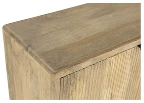 Comodă în culoare naturală joasă din lemn masiv de mango 190x85 cm Mundra – Marckeric