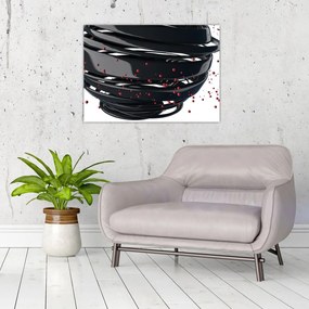 Tablou pe sticlă - Abstracției de glob pământen (70x50 cm)