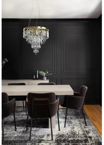 Azzardo AZ4905 - Lustră de cristal pe cablu KALABRIA 12xG9/40W/230V