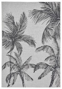 Covor de exterior negru/crem 120x170 cm Miami – Think Rugs