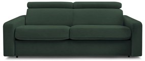Canapea verde-închis extensibilă 195 cm Monaco – Bobochic Paris