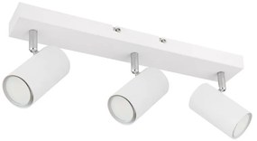 Plafoniera cu 3 spoturi directionabile design modern ROBBY alb