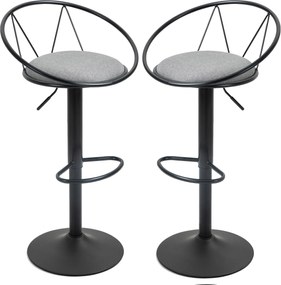 Homcom Set 2 Scaune de Bar – Pivotante, Maro, Reglabile 78–100 cm | Aosom Romania