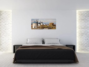 Tablou - Morile de vânt din Consuegra, Spania (120x50 cm)