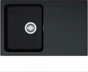 Chiuveta bucatarie compozit Franke Orion 1 cuva cu picurator 78x50 cm tectonite finisaj negru mat
