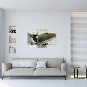 Tablou - Avion vechi cu elice (90x60 cm)