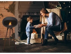 Șemineu pe bioetanol TOKIO 45 x 100 cm, 2 kW, negru