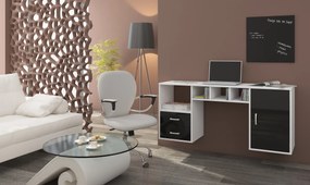 Masă PC Herma alb + Negru lucios. 780129