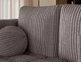 Canapea Kastol , light gri velour extensibil, 137x71x74 cm – Modullo 04