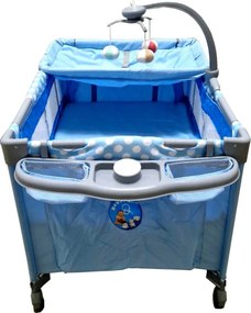 Patut Pliabil si Tarc copii Baby Care™ PRO FMAT, 2 Niveluri de inaltime, Cu melodii si Masa infasat, Carusel cu jucarii din plus, Plasa insecte,