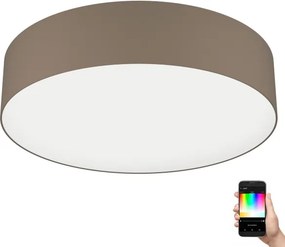 Eglo 31767 - Plafonieră LED RGBW dimabilă ROMAO-Z LED/35W/230V, Ø 57 cm, taupe