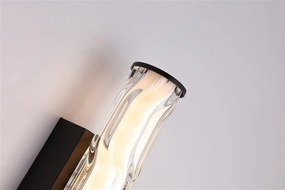 Aplica LED de perete baie metal negru Wales