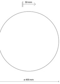 Aplică LUNA 4xG9/8W/230V d. 40 cm maro