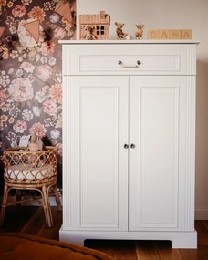 Comoda eleganta Ines alb H125 cm