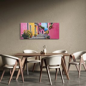 Tablou - Alee roz (120x50 cm)