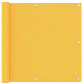 Paravan de balcon, galben, 90 x 500 cm, tesatura oxford Galben, 90 x 500 cm