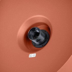 Lustră portocalie cu abajur din metal Vito – Sollux