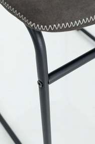 Set de 2 scaune cu tapiterie din microfibra Django gri vintage A-38109 VC