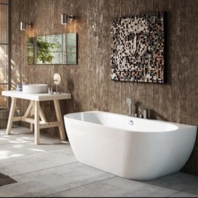 Cada freestanding Kreiner Vera 166x80 cm finisaj alb lipitadeperete,BTW