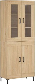 vidaXL Dulap înalt, stejar sonoma, 69,5x34x180 cm, lemn compozit