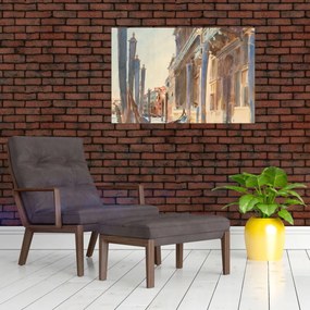 Tablou - John Singer Sargent, Gondola Moorings on the Grand Canal, reproducere (90x60 cm)