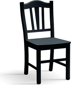 Scaun Hard, realizat integral din lemn de fag, L 46cm/l 50cm /H 95cm - NEGRU