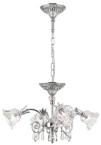 Candelabru cristal design lux LA BOHEME D-60cm 4L antique silver