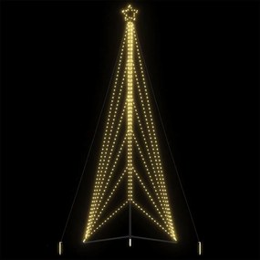 vidaXL Pom de Crăciun LED 861 LED-uri Alb Cald 478 cm
