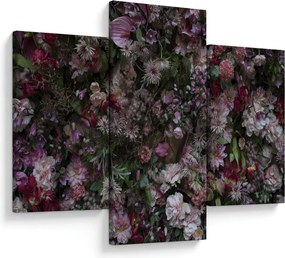 Tablou - Perete de flori (90x60 cm)
