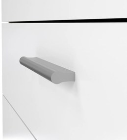 Comodă Pedro III, stejar sonoma / alb lucios