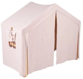 Triunghi Pikler de cățărat roz/în culoare naturală din lemn de pin 112x61x94 cm Montessori – Meowbaby