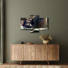 Tablou - Navă printre recife (90x60 cm)