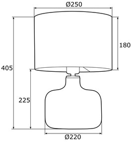 Veioza decorativa design elegant BEJA H-40,5cm