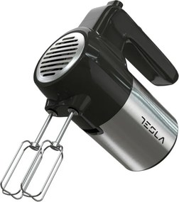 La mâna a doua: Mixer de mana Tesla MX301BX, 300W, 5 viteze, Turbo, Inox/Negru