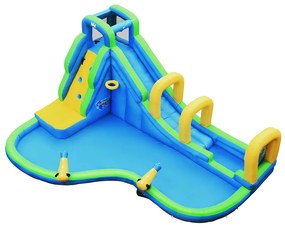 Parc acvatic gonflabil cu tunuri de apă