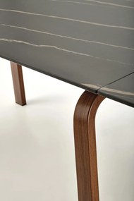 Masa extensibila Lozano marmura neagra L140-200 cm